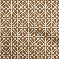 thumbnail image 1 of oneOone Cotton Flex Brown Fabric Geometric Dress Material Fabric Print Fabric By The Yard 40 Inch Wide, 1 of 5
