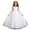 b-242White123, variant on MEZZALL Girls Sleeveless Long Dress Kids Petal Gown Solid Color Mesh Formal Party Wear Ballet Birthday Tutu Stylish Dresses