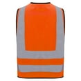 thumbnail image 4 of XUNZOO Kids Safety Vest High Visibility Reflective Vest Construction Worker Traffic Vest with Strips A Orange XXL, 4 of 7
