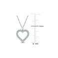 thumbnail image 2 of 2.00 Carat (Ctw VS1-VS2) Lab-Grown Diamond Heart Pendant Necklace in 14K White Gold with Chain for Women, 2 of 6