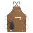 thumbnail image 1 of Delantal de lona resistente al agua con bolsillos para hombres y mujeres, 1 of 1