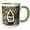 Green/White, variant on 3drose, Maine Georgetown. Boat and Reflection., 11oz Mug