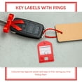 thumbnail image 3 of WRISTBIQUE 35Pcs Red Key Chain Id Tags with Protective Cover for Multiple Key and Luggage Labeling, 3 of 8