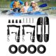 thumbnail image 5 of paddle Holder Clips Correas Seguridad Paddle Correas con tornillos Tuercas Marine Deck Mounted Canoe Oars Keeper Accesorios Clip shamjiam Clips de soporte de paleta de kayak, 5 of 9
