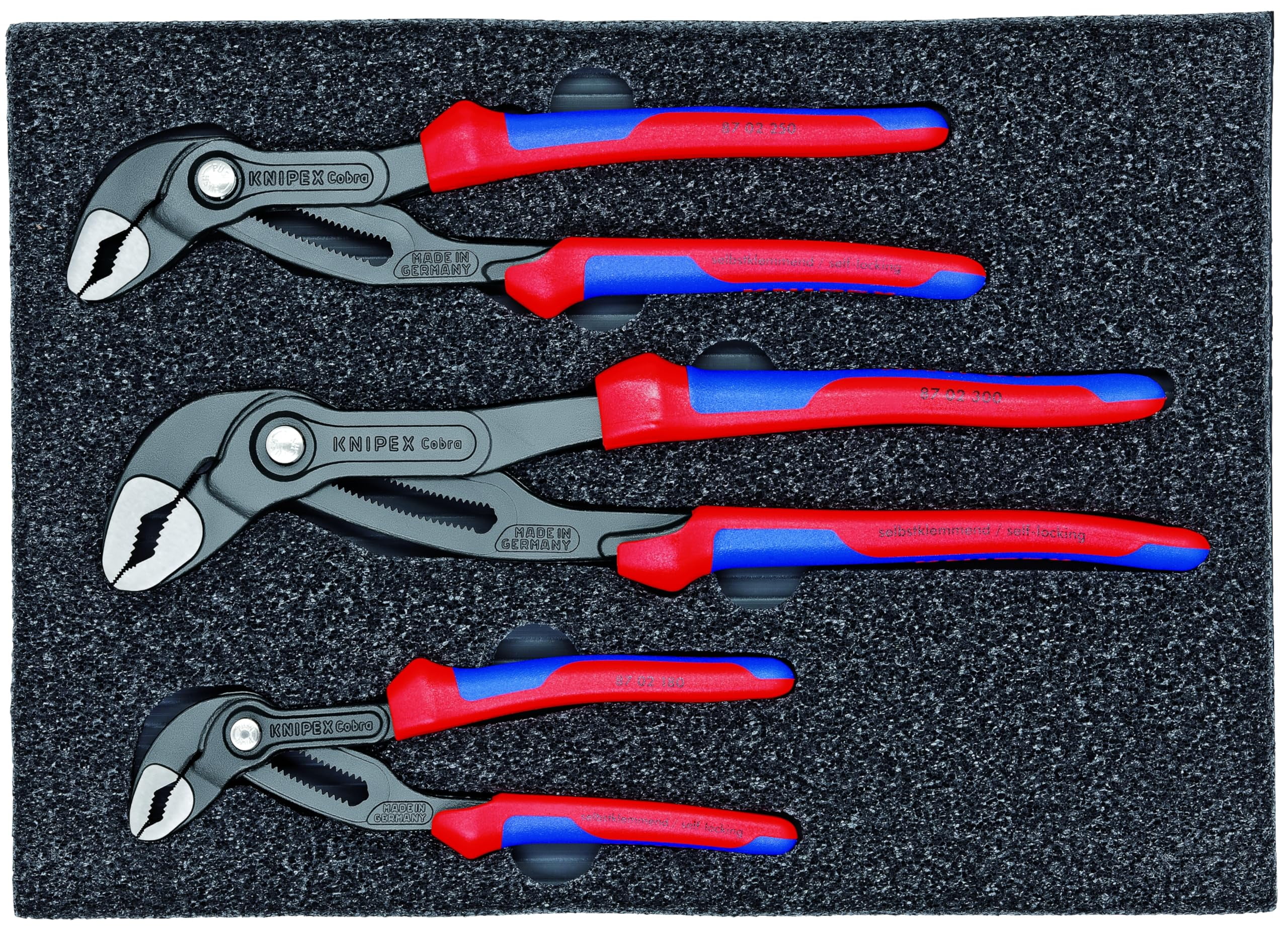 KNIPEX - 9K 00 80 05 US Tools - 3 Piece Multi-Component Cobra Set (7, 10, & 12) (9K008005US) CA3