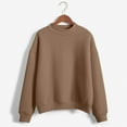 thumbnail image 2 of Women's Long Sleeve Sweatshirt Casual Crewneck Oversized Pullover Hoodies Winter Fall Tops, 2 of 3