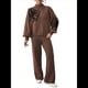 thumbnail image 1 of Conjunto de 2 Piezas para Mujer: Jersey de Punto de Larga y Pantalón , Chándal A Juego Café L, 1 of 10