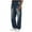Dark Blue, variant on Miqool Mens Classic Regular Fit Vintage Jeans Straight Wide Leg Loose Fit Baggy Stretch Denim Pants with Pockets(Black, S)