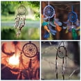 thumbnail image 6 of Uxcell 10pcs Dream Catcher Rings, Metal Macrame Wreath Floral Hoop Silver Tone 6 in, 6 of 6