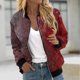 thumbnail image 1 of Puntoco Chaqueta Informal Con Cremallera Y Bolsillo De Color Liso Para Mujer, De Halloween, 1 of 5