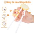 thumbnail image 2 of 2pcs children's learning chopsticks cartoon children's assisted chopsticks practice self-eating, 2 of 5