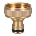 thumbnail image 1 of 3/4" female brass automatic faucet connector, Gold, 1 of 1