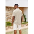 thumbnail image 5 of COOFANDY Men Linen Shirt Lightweight Beach Shirt Button Up Shirts for Men Summer Beach Outfit, 5 of 6