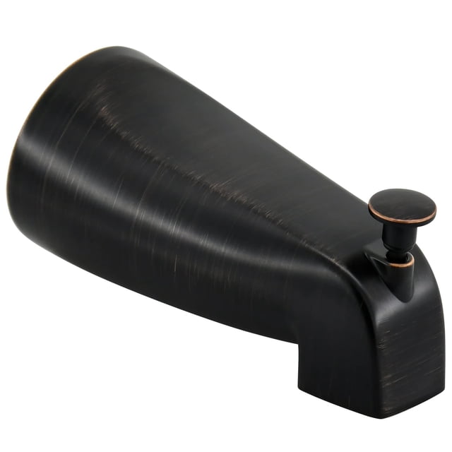 Caño de bañera con desviador de tracción para tubo de cobre de 1/2 pulgada