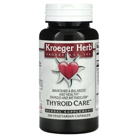 Kroeger Herb Thyroid Care - 100 Capsules