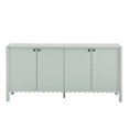 thumbnail image 6 of Sideboard Console Table Entry Display Cabinet, Green, Wood, Living Dining Room Kitchen Cafe Bistro Hospitality Restaurant, Modern Contemporary, HB37711, 6 of 10