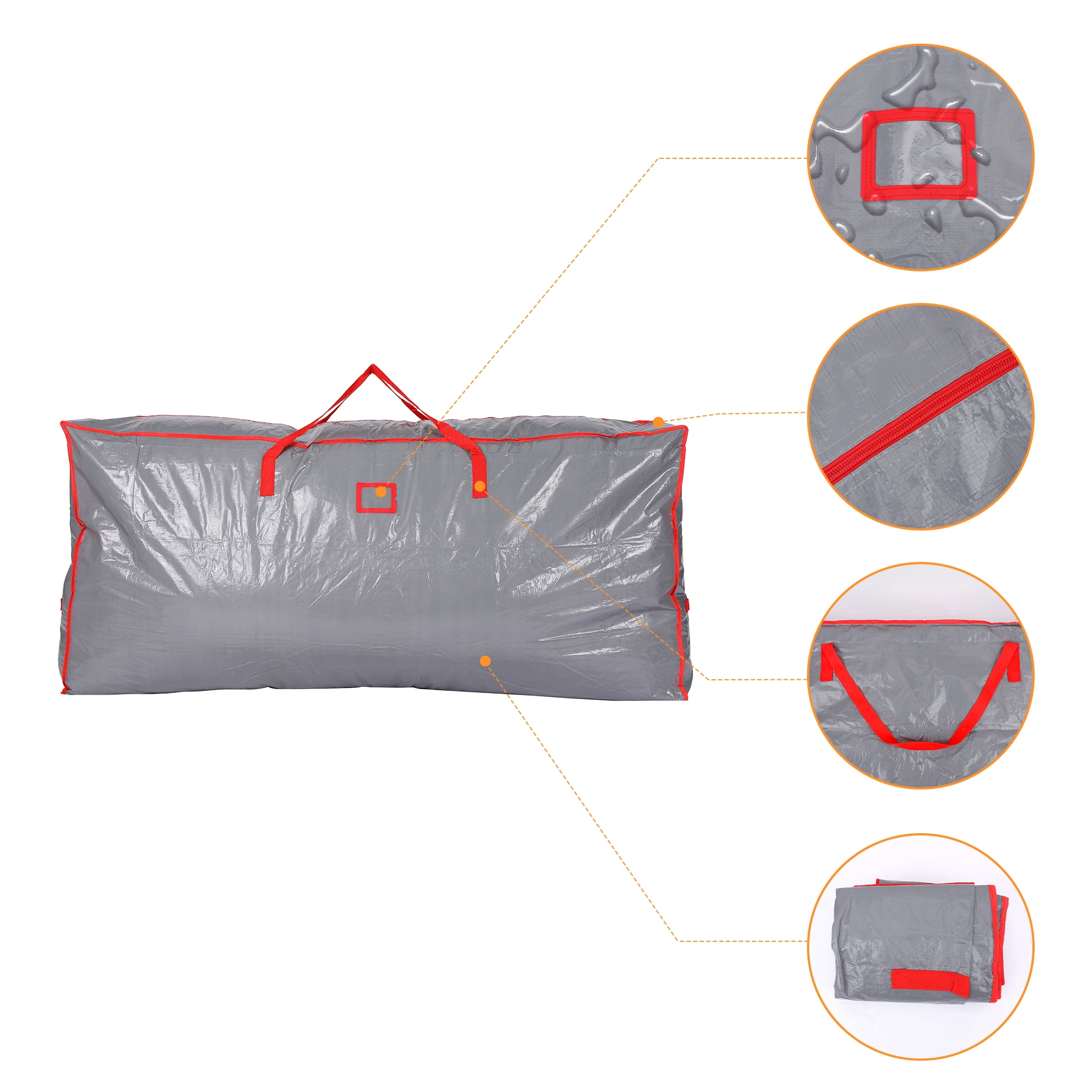 Unique Bargains Foldable Moving Storage Bags for Closet Organizers Gray 65x30x15in