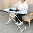 thumbnail image 3 of Oiur Ironing Board,42 inch Full-Size Foldable Ironing Board,Foldable Household Ironing Board,Extended Ironing Board Outside with Heat-Resistant Cover,Neon, 3 of 17