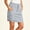 Gray plus size boho skirt a1, variant on Women's Plus Size Summer Mini Skirt Solid Casual Boho Tie A-Line Flowy Vacation Beach Party Skirts, Pink L