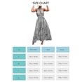 thumbnail image 3 of Femmes Robe Maxi Été, Attrayant Confortable Porter Imprimé Floral Femmes Robe Maxi Dos Nu Élégant pour les Soirées Décontractées Noir Plaid S, 3 of 6