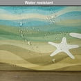 thumbnail image 6 of Ambesonne Abstract Place Mats Set of 4, Modern Waves Starfish, Standard Size, Blue Beige, 6 of 6