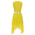 thumbnail image 2 of iiniim Robe de Danse Lyrique Brillante pour Femmes, Robe de Performance de Danse Ballet Moderne Contemporaine Jaune G, 2 of 5