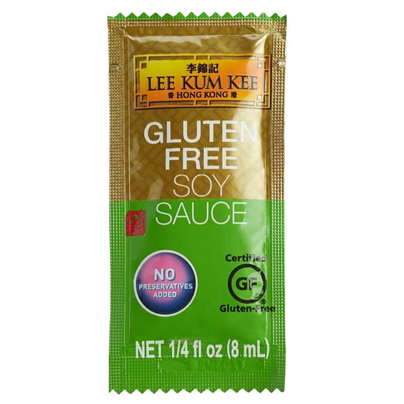 Lee Kum Kee 8 mL Sachet de Sauce Soja Sans Gluten - 500/boîte