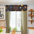 thumbnail image 3 of Yayeee Window Valance for Kitchen Farmhouse Rod Pocket Moon Pattern Short Curtain for Living Room, 3 of 6