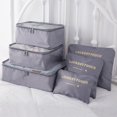 thumbnail image 1 of EIMELI 6 Set Packing Cubes With Shoe Bag - Carry On Luggage Travel Packing Organizers Housekepping Storage Bags, 1 of 3