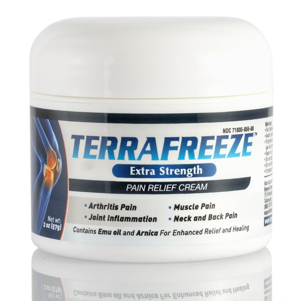 TERRAFREEZE 2oz Extra Strength Pain Relief Cream with Arnica and Emu