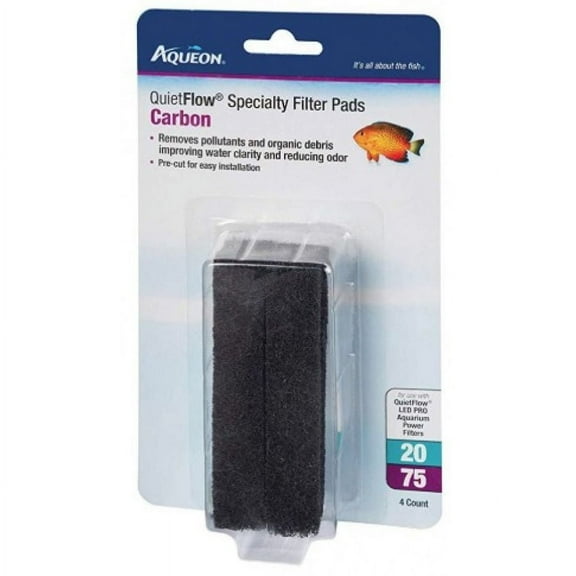 Aqueon Carbon for QuietFlow LED Pro 20/75 4 count[ PACK OF 2 ]