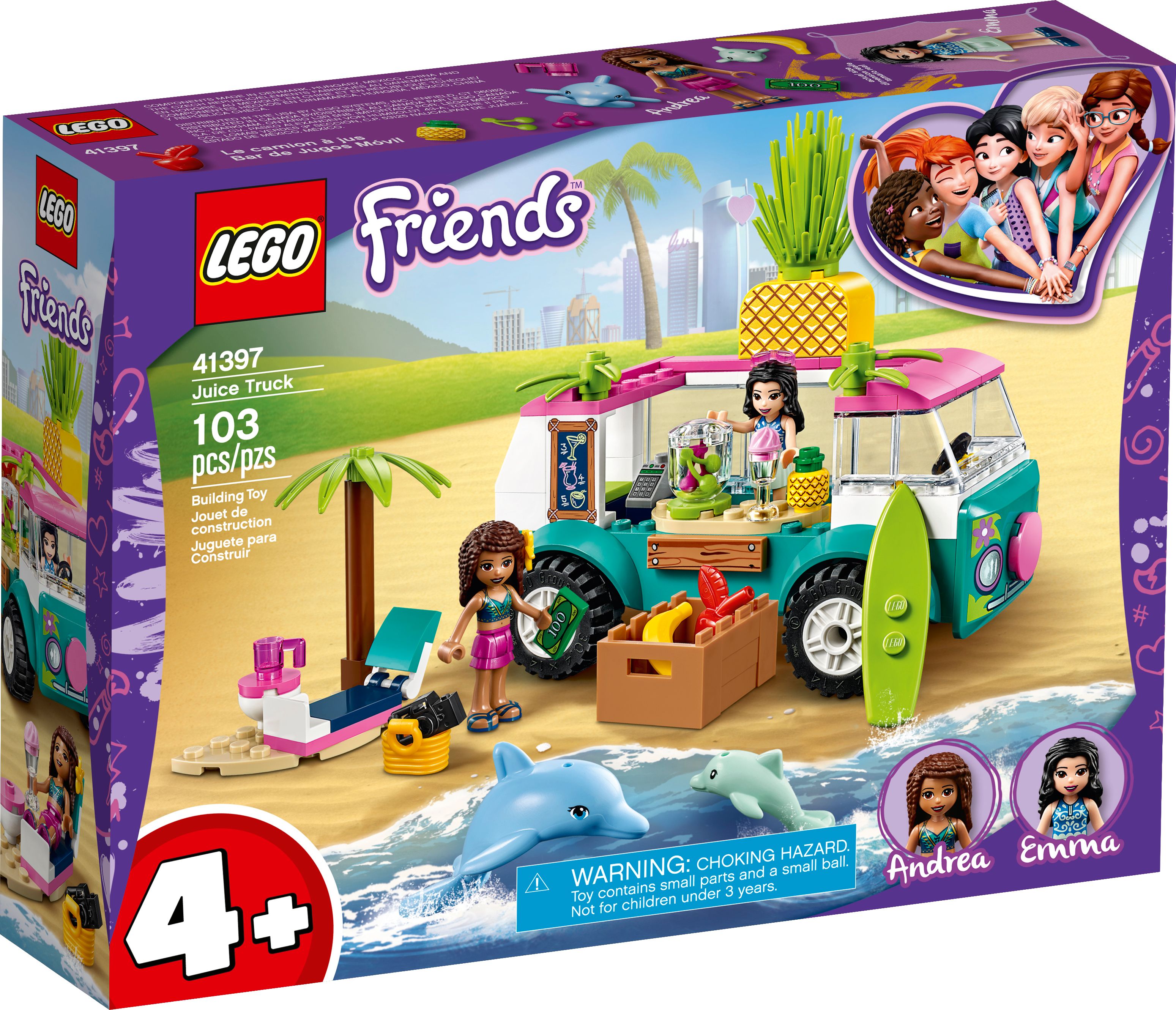 LEGO Friends Juice Truck 41397 Building Kit; Kids Food Truck Featuring Emma Mini-Doll Figure (103 Pieces) - image 4 of 6