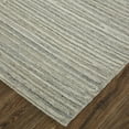 thumbnail image 2 of Feizy Braeside Transitional Abstract, Taupe/Gray, 2' x 3' Accent Rug Sheen Handmade Casual Solid Design Carpet for Living Dining Bed Room, 2 of 7