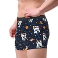 thumbnail image 2 of Honeii Panda Astronaut Men's Underwear Boxer Briefs Pack, ComfortSoft Boxer Brief for Men, Moisture-Wicking Breathable-Large, 2 of 5