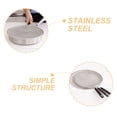 thumbnail image 5 of HEMOTON HOMEMAXS 3pcs Fine Mesh Grease Oil Splatter Guard with Handle Stainless Steel Screen Guard, 5 of 6