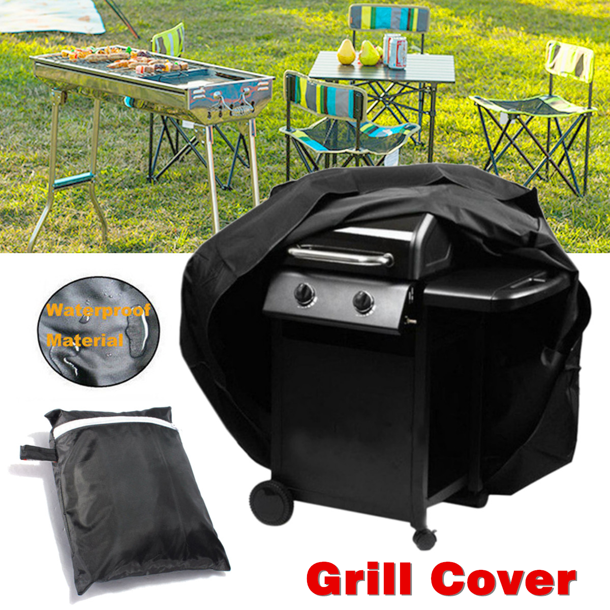 Outdoor Waterproof BBQ Cover Gas Charcoal Barbecue Grill Oven Protector   80da04fa Cbc6 450a 8f76 3dfeca44e800.6f5a278ce35cf290f08c15bb8153d372 