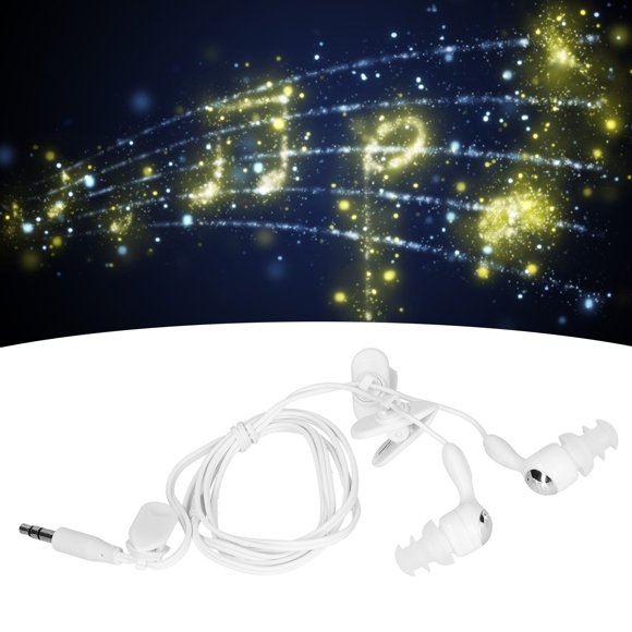 Swimming Headphones, 3.5mm Plug Open Ear Headphones Waterproof Headphones For Swimming Bone Conduction Headphones Sport Headphones with Replace Earplug For Swimming Running Surfing
