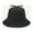 Black, variant on Summer Small Fresh Sun Hat Korea Version Of The Cute Little Bean Sprout Fairy Fisherman Hat Pure Color Matching Basin Cap