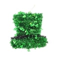 thumbnail image 1 of Aunavey LED St. Patricks Wreaths for Front Door 12 inch Prelit Green Tinsel Garland Leprechaun Hat Wreath for Home Decorations, 1 of 6