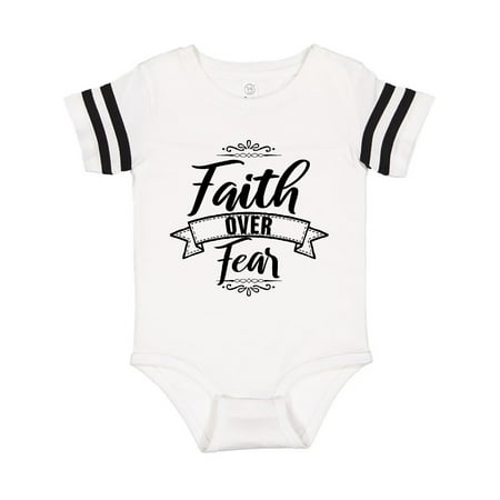 

Inktastic Cancer Awareness Faith Over Fear Gift Baby Boy or Baby Girl Bodysuit
