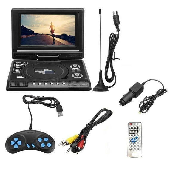7.8 Inch TV Home Car DVD Player 16:9 Widescreen Portable 800mAH VCD CD MP3 HD Media-Player