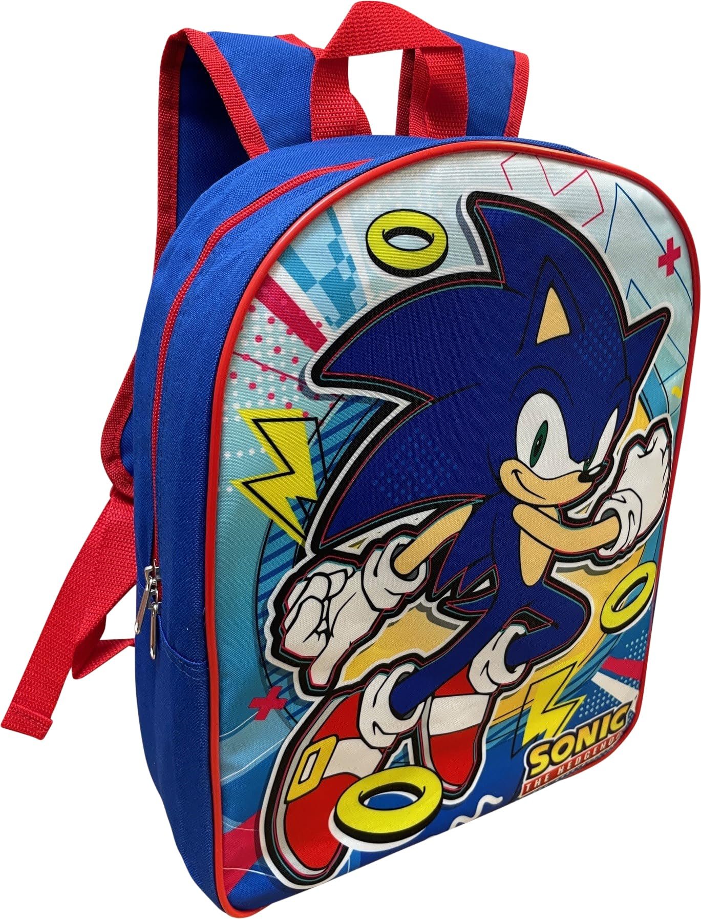 Sonic the Hedgehog Licensed 15 Inch School Bag Backpack #A28153
