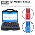 thumbnail image 4 of Thread Checker,Inch 12 14 Inch 26pcs Male/female Suitable Checker And Male/female 14 And Identifier And Bolt Checker Identifier Box Bolt And Identifier Or 14 Checker Or 26pcs, 4 of 6