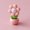 Pink, variant on Harpi LED Night Light, Room Lights for Bedroom, Flowerpot Cute Flowers Warm Light Small Night Light Girl's Bedside Ornament Button Battery Mini Light Christmas Gifts