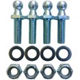 thumbnail image 1 of (4 Pack) 10mm Ball Studs with Hardware - 516-18 Thread x 1 Long Shank - gas Lift Support Strut Fitting, 1 of 1