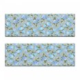 thumbnail image 2 of Garden Bench Cushion Set of 2, Botanical Blue Hydrangea Flowers on Polka Dot Background Feminine Design, Standard Size Foam Pad and Decorative Cover, Blue Grey Sage Green, by Ambesonne, 2 of 4