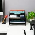 thumbnail image 7 of Mind Reader Desktop Organizer, Vertical File Holder, Paper Trays, Office, Plastic, 12.5"L x 11.75"W x 9.5"H, Black, 7 of 7