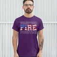 thumbnail image 3 of Tee Hunt Volunteer Fire Fighter T-Shirt Fire and Rescue Courage Patriotic Men's Tee, Purple, 3X-Large, 3 of 5