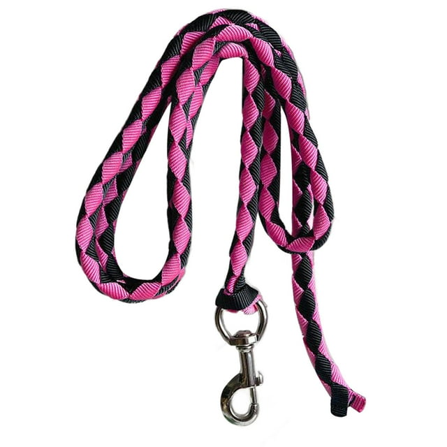 Baohd Horse Rope Sturdy Halter Rope for Leading Training Horse, Dog, or Sheep 2.5m Red and Blue Black and Pink 3m