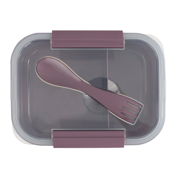 Mainstays Food Storage Container, Rectangle, Purple, 42oz Capacity
